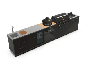 length Sink Kitchen 5 Outdoor unit,Fridge, Full GRLLR Burner Kamado | and Stove Huge savings 4.3M BBQ, Multi-device compatible