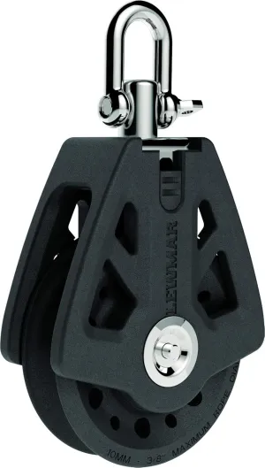 Lewmar 90MM Synchro Block Single – Free-Spin Bearing and self-aligning Head for Smooth Transfer of Power from Deck to sail, Prevents Rope wear, Maximum 9/16" line Size, Safe Working Load 4400 lbs.