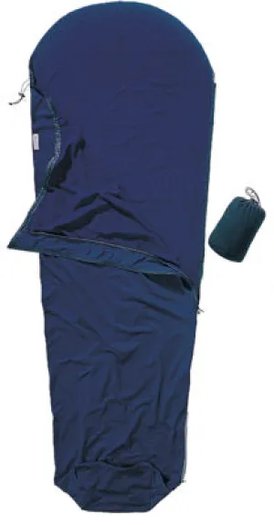 Lightweight Microfleece Mummy Liner Zip Left - Dark Petrol