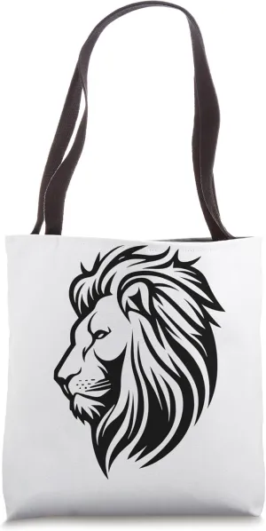 Lion Face Tote Bag