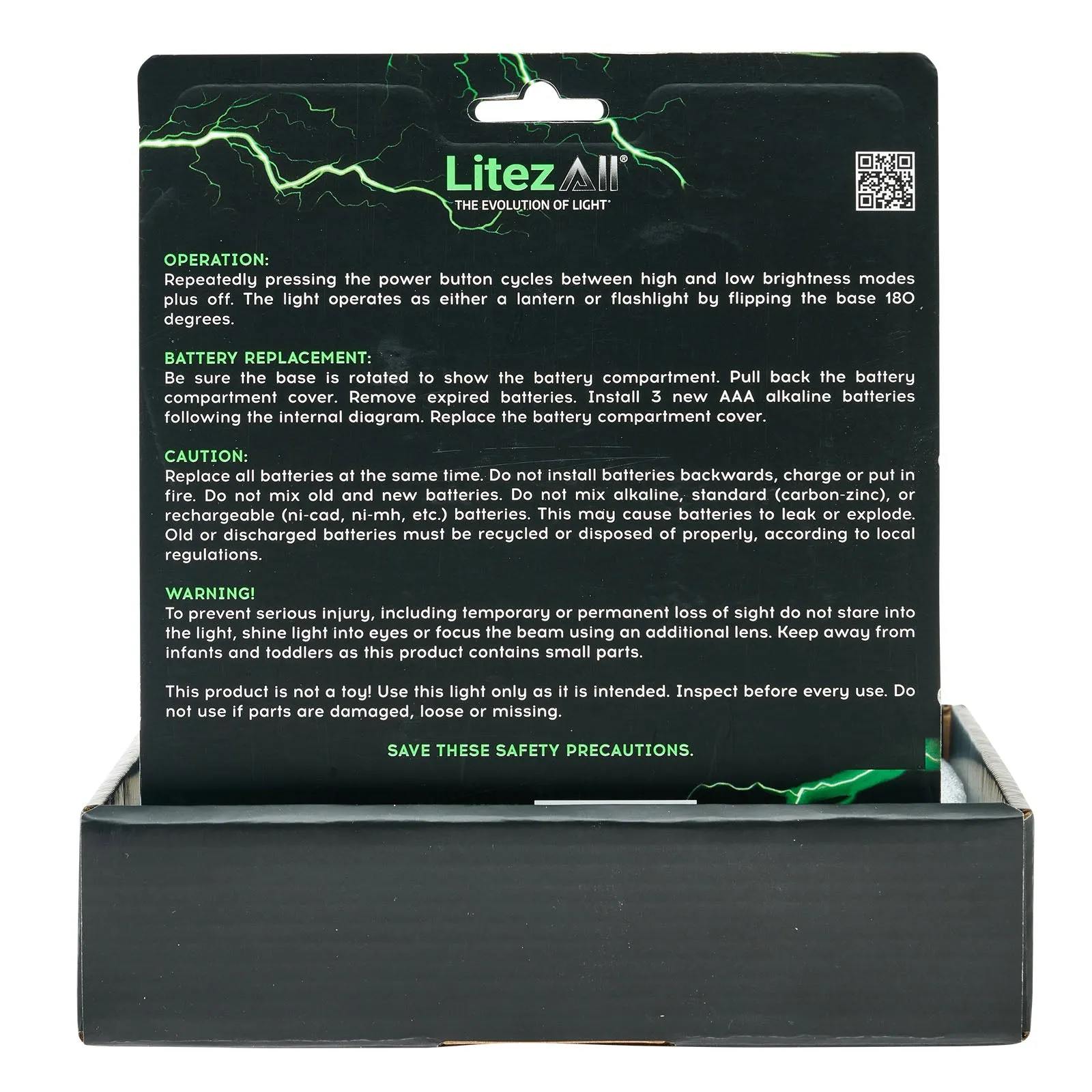 LitezAll 2-in-1 Lantern Flashlight 2 Pack
