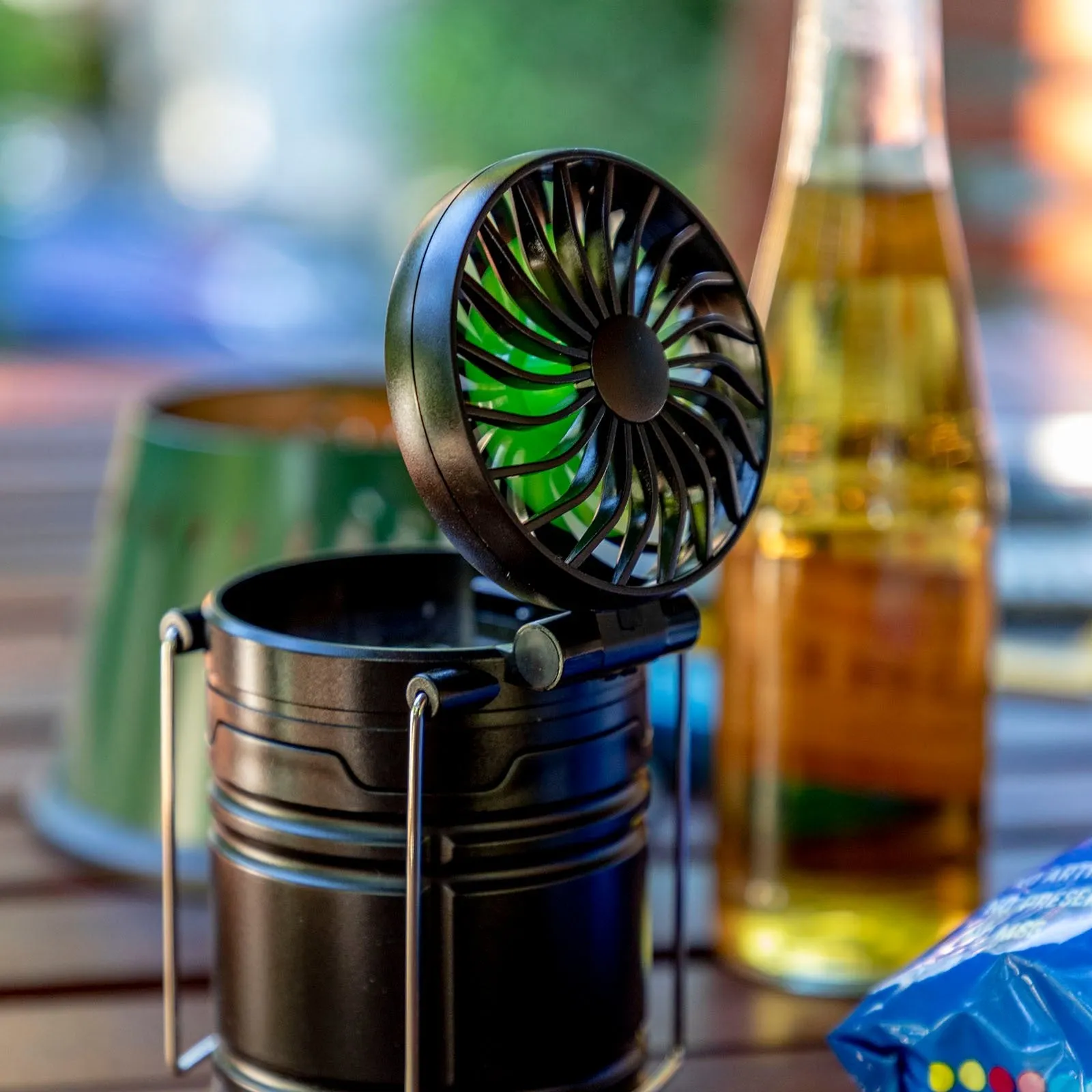 LitezAll Pull Up Lantern with Built-In Fan
