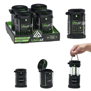LitezAll Pull Up Lantern with Built-In Fan