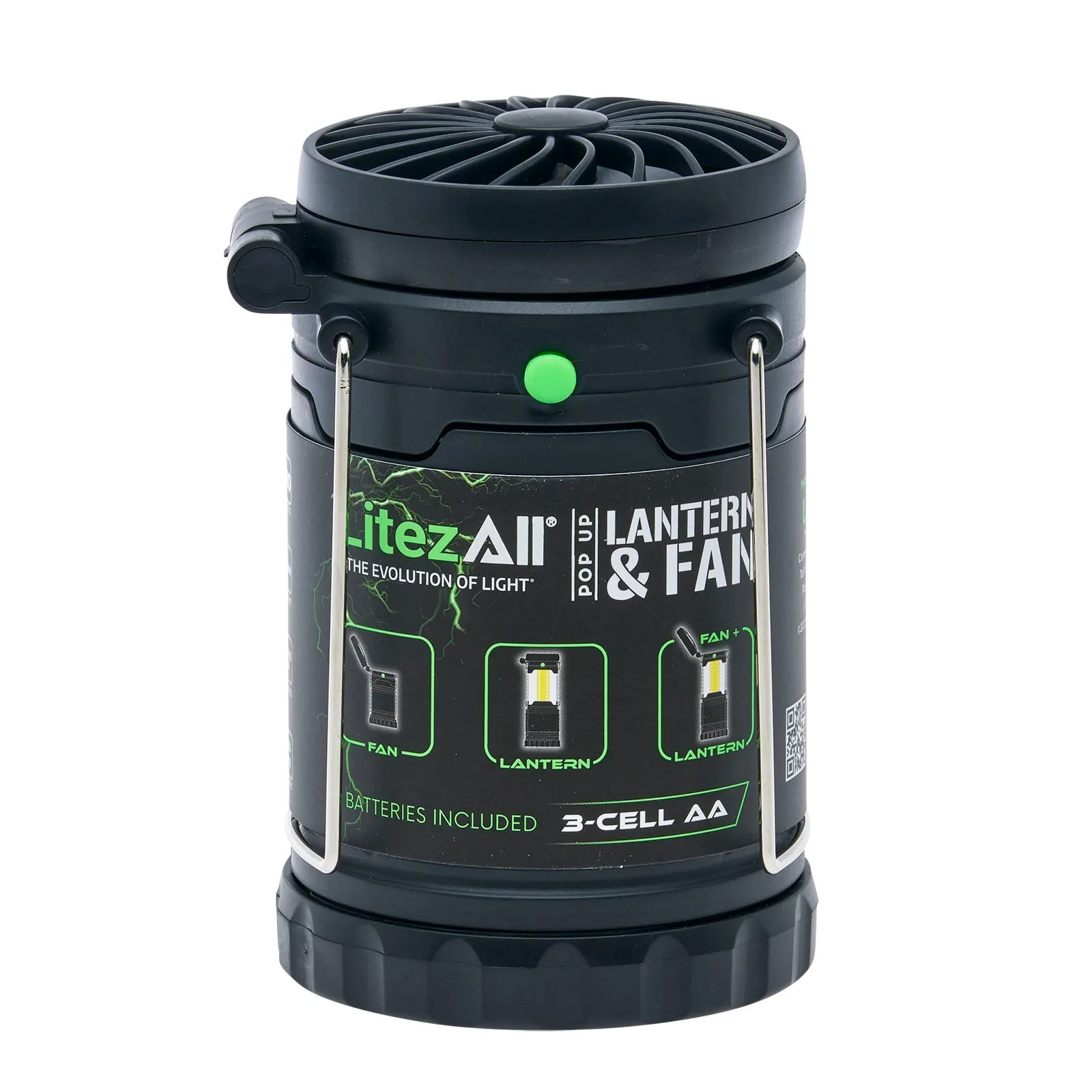 LitezAll Pull Up Lantern with Built-In Fan