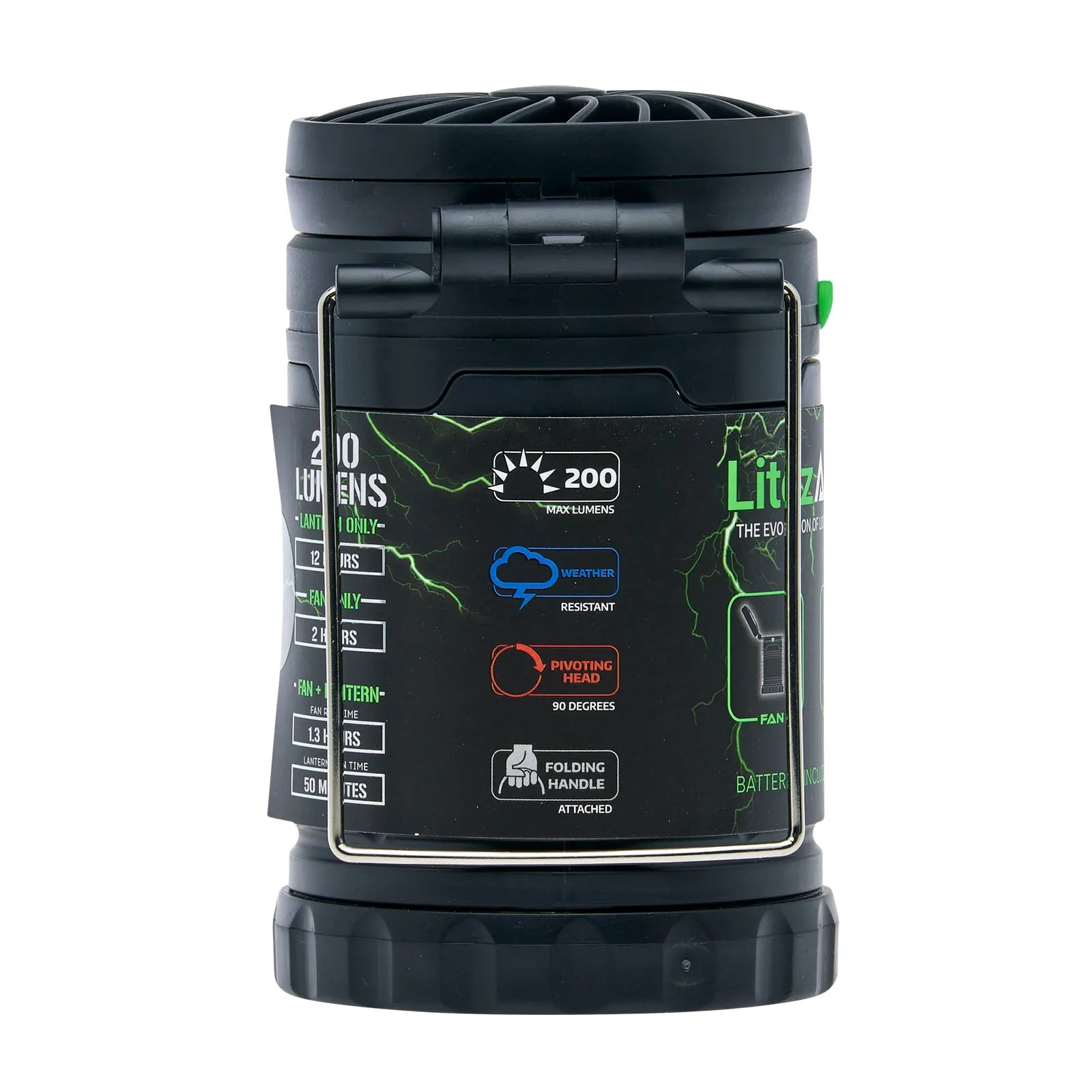 LitezAll Pull Up Lantern with Built-In Fan