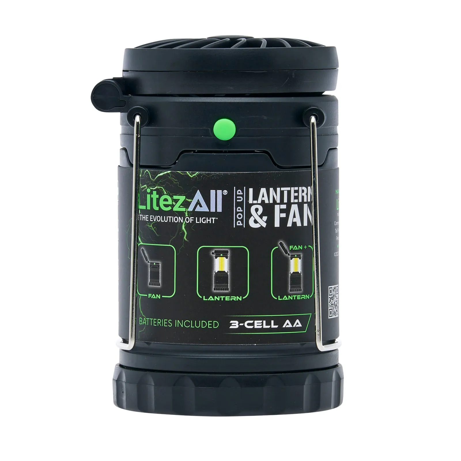LitezAll Pull Up Lantern with Built-In Fan