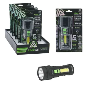 LitezAll Rechargeable Ultac OG Soft Touch Flashlight