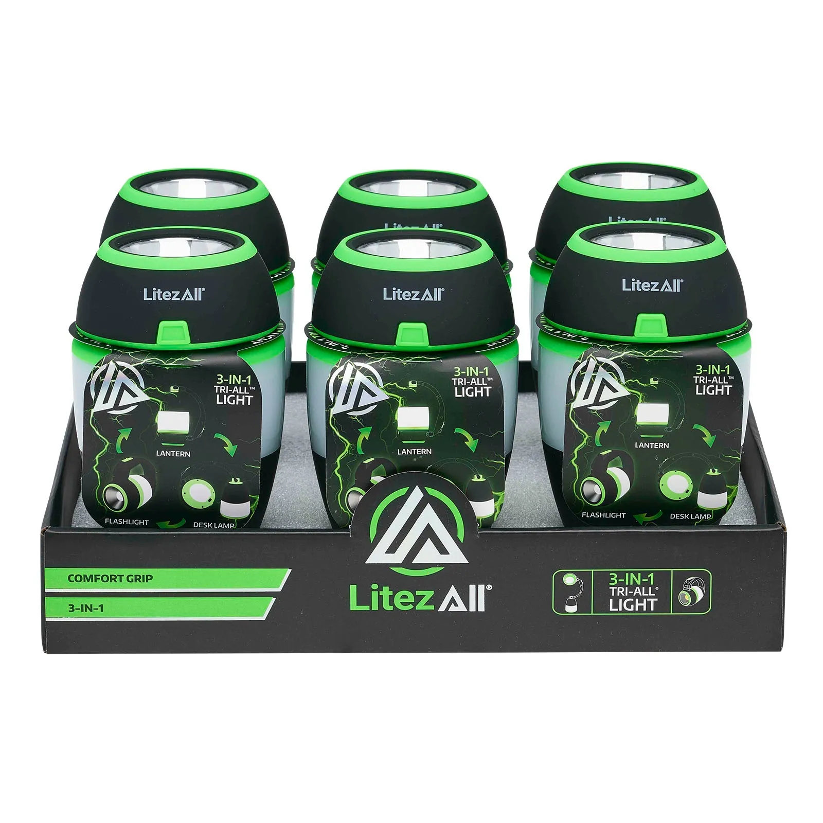 LitezAll Tri-All® Lantern Flashlight and Desk Lamp