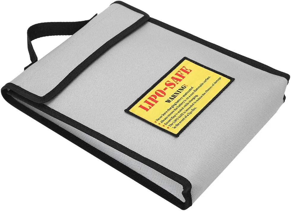 Lithium Battery Explosion Proof Fireproof Bag for Model Airplane Storage Antiflaming Handbag