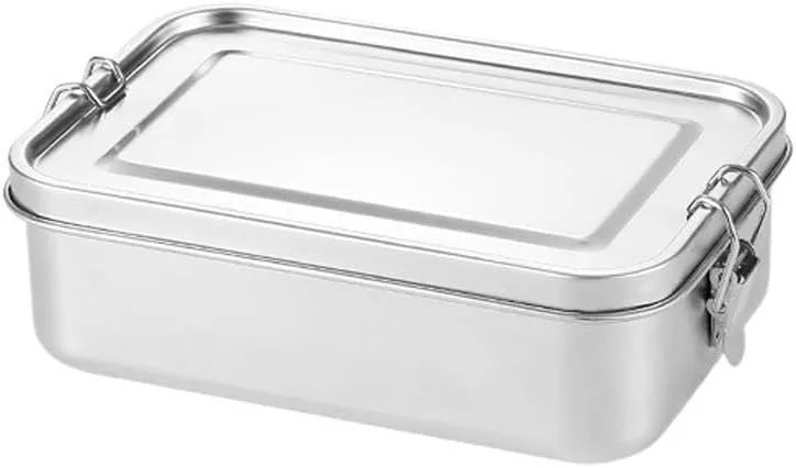 Lunch Box 550ML Camping Portable Square Stainless Steel Lunch Box