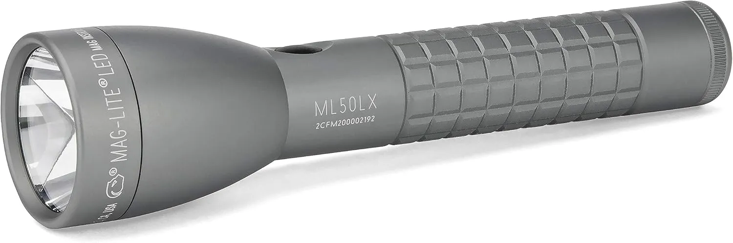 MagLite ML50LX LED 2-Cell C Blister Flashlight Pack, Urban Gray