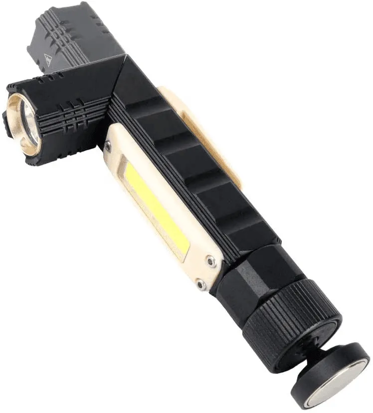 Magnetic Rechargeable Camping Flashlight - Adjustable Portable Outdoor Light