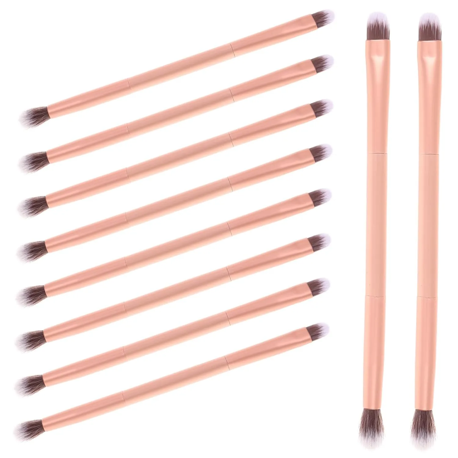 Makeup Brush Set 24pcs Double-ended Brush Eye Shadow Tool for Cosmetics Long Handle
