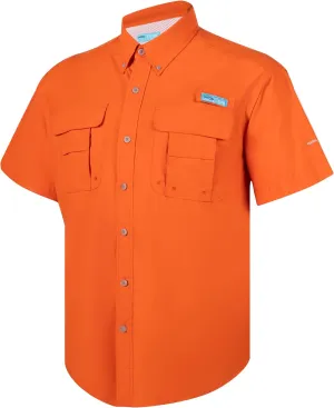 Men's UPF UV 50  Sun Protection Magellan Fishing SPF Camping Hiking Short Sleeve Shirts