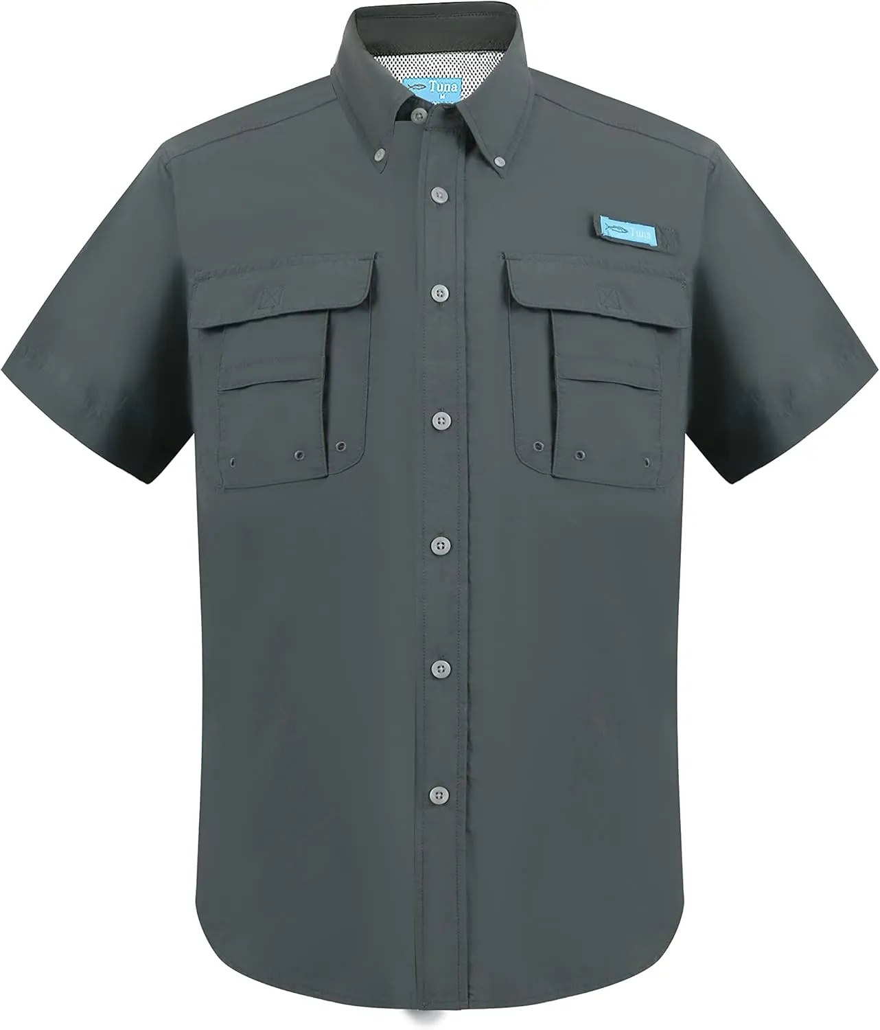 Men's UV UPF 50  Fishing Shirts for Men Sun Protection Breathable Fast Dry SPF Hiking Short Sleeve Shirt