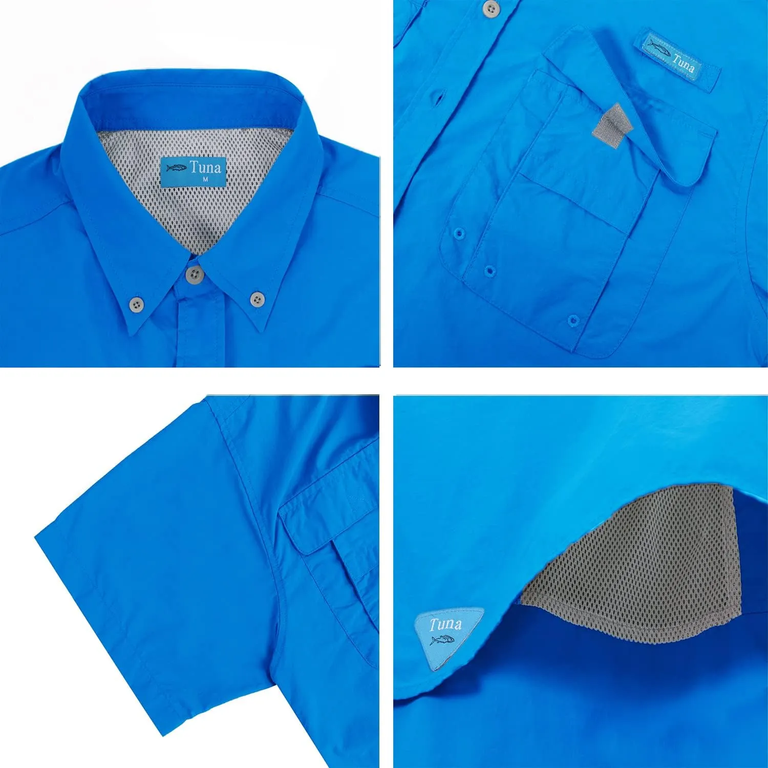 Men's UV UPF 50  Sun Protection Magellan Fishing Waterproof SPF Hiking Camping Short Sleeve Shirts