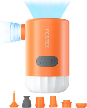 Mini Air Pump,Portable Air Pump for Inflatables with Rechargeable 2000mAh*2 Battery, 5KPa Mini Portable Air Pump with Led,Inflatable Pump Portable for Camping,Swimming Ring Pool Toys