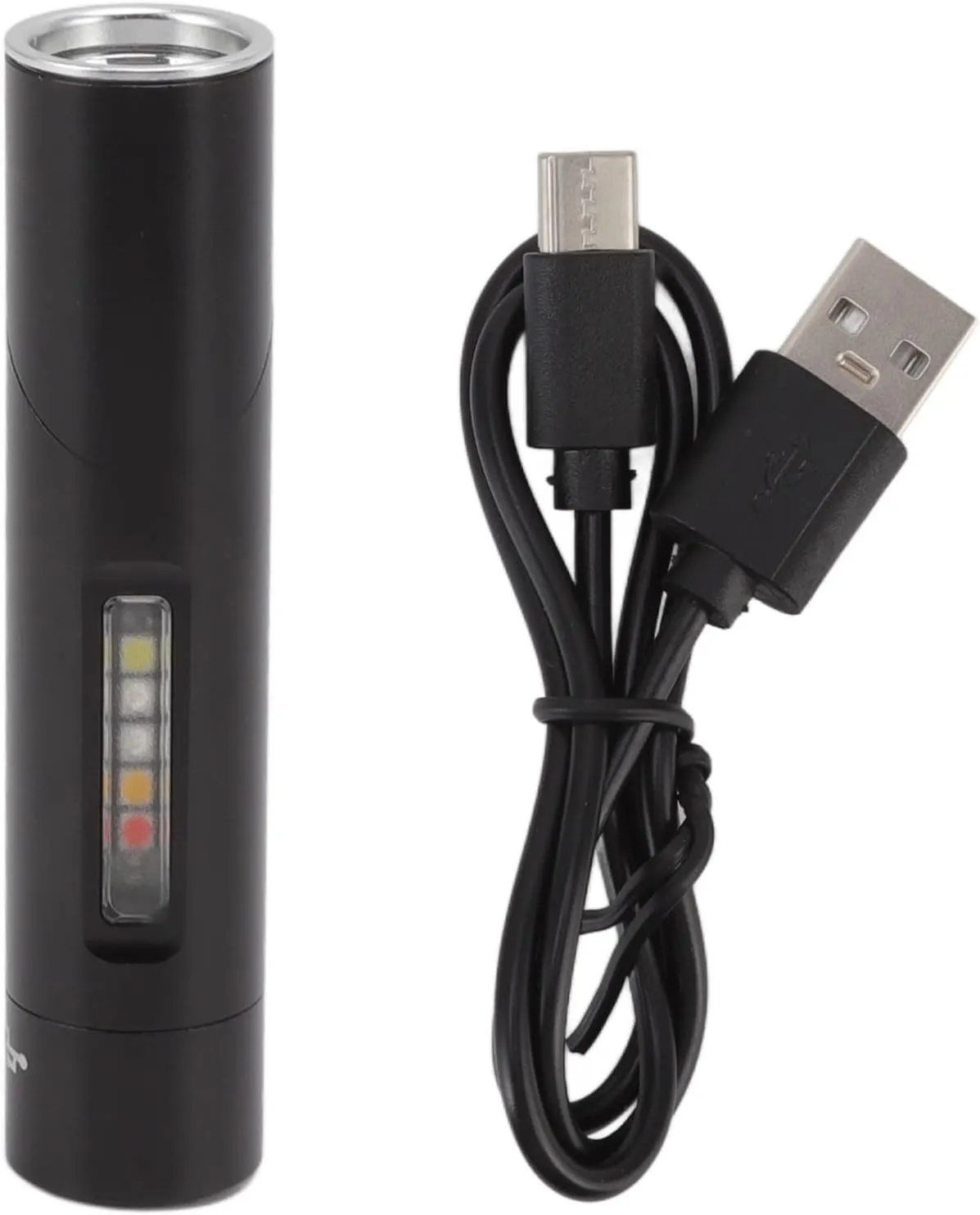 Mini Flashlight with 90 Degree Tiltable Head with 11 Lighting Modes for Outdoor Camping, Hiking, Fishing, and More