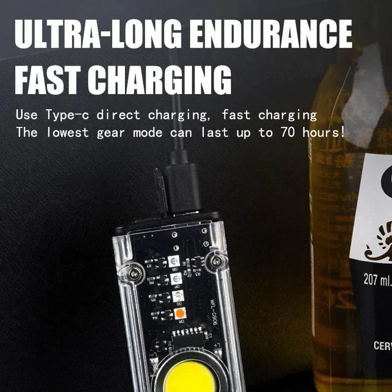 Mini Keychain Flashlight - Glow Emergency Light Keychain