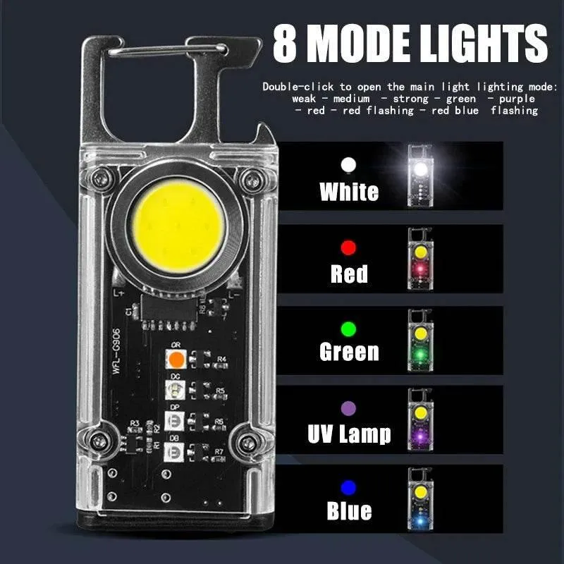 Mini Keychain Flashlight - Glow Emergency Light Keychain