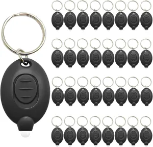 Mini Keychain Flashlight, Ultra Bright Micro Torch, Compact Key Ring Light with White Beam, Emergency Pocket Torch for Outdoor Camping Hiking (32 PCS)