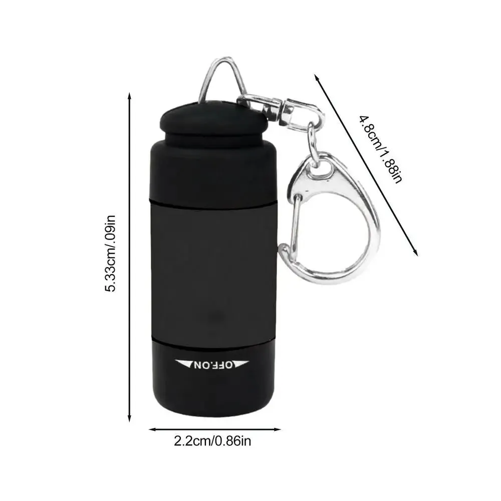 Mini USB Rechargeable Keychain Flashlight