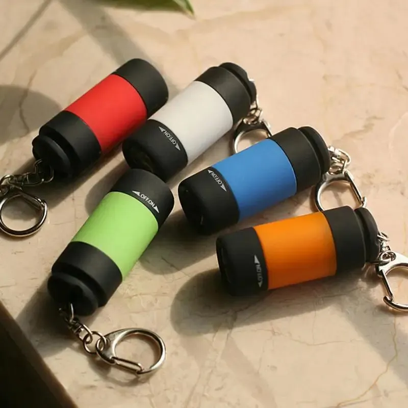 Mini USB Rechargeable Keychain Flashlight