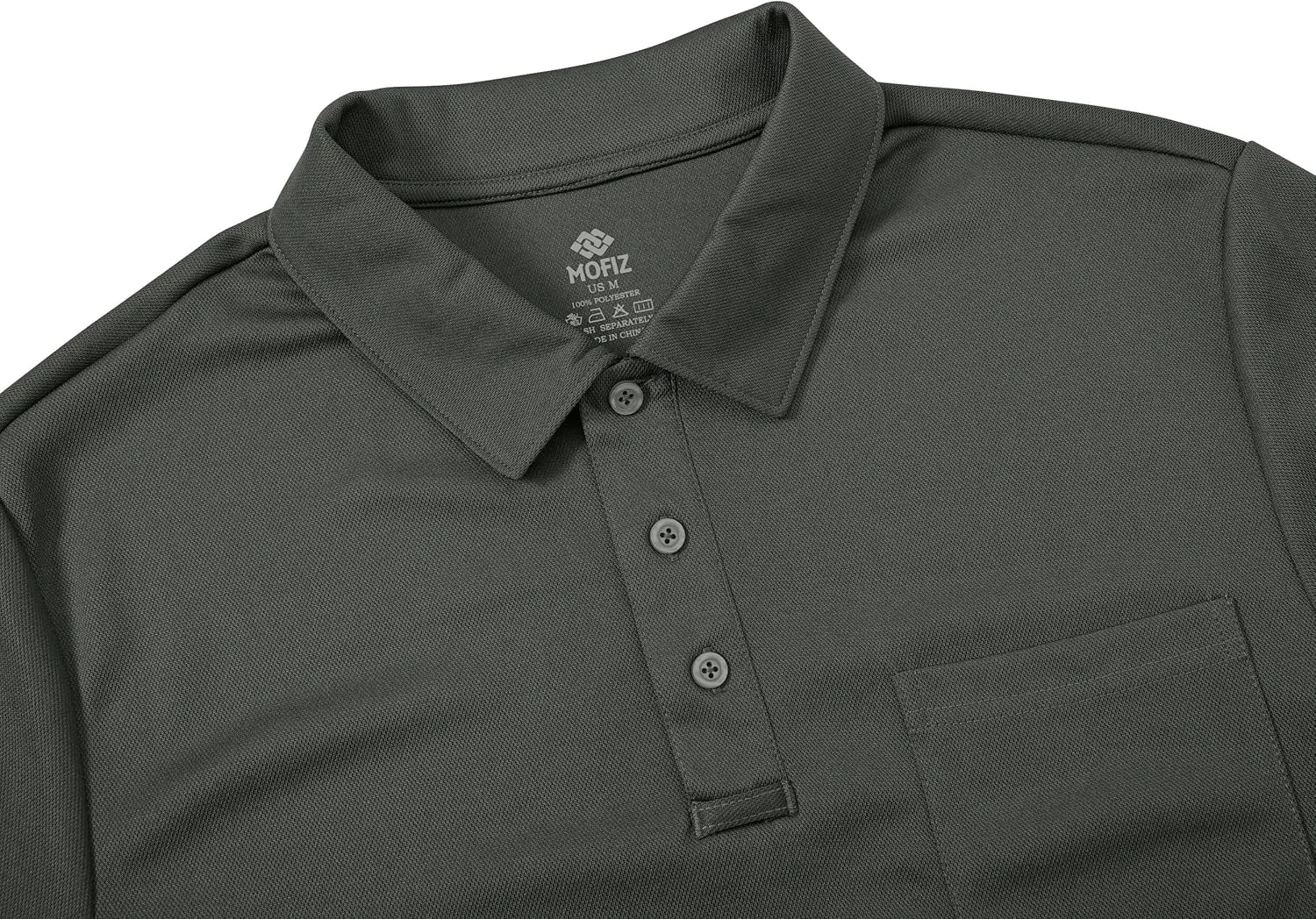 MoFiz Mens Camo Polo Golf Shirts Lightweight Dry Fit Pique Short Sleeve Collared Hiking T-Shirts Dry fit Activewear