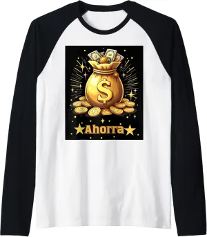 Money Bag Raglan Baseball Tee