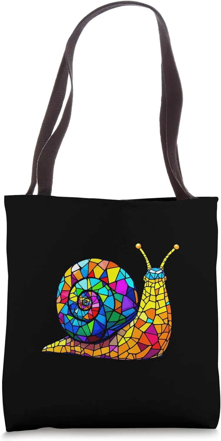 Mosaic Snail Tote Bag