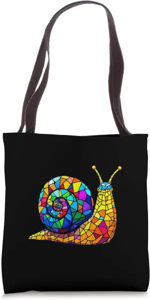Mosaic Snail Tote Bag