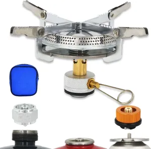 Multi-Fuel Propane/Butane/ISO-Butane 3 in 1 Small Camping Stove For Outdoor Cooking