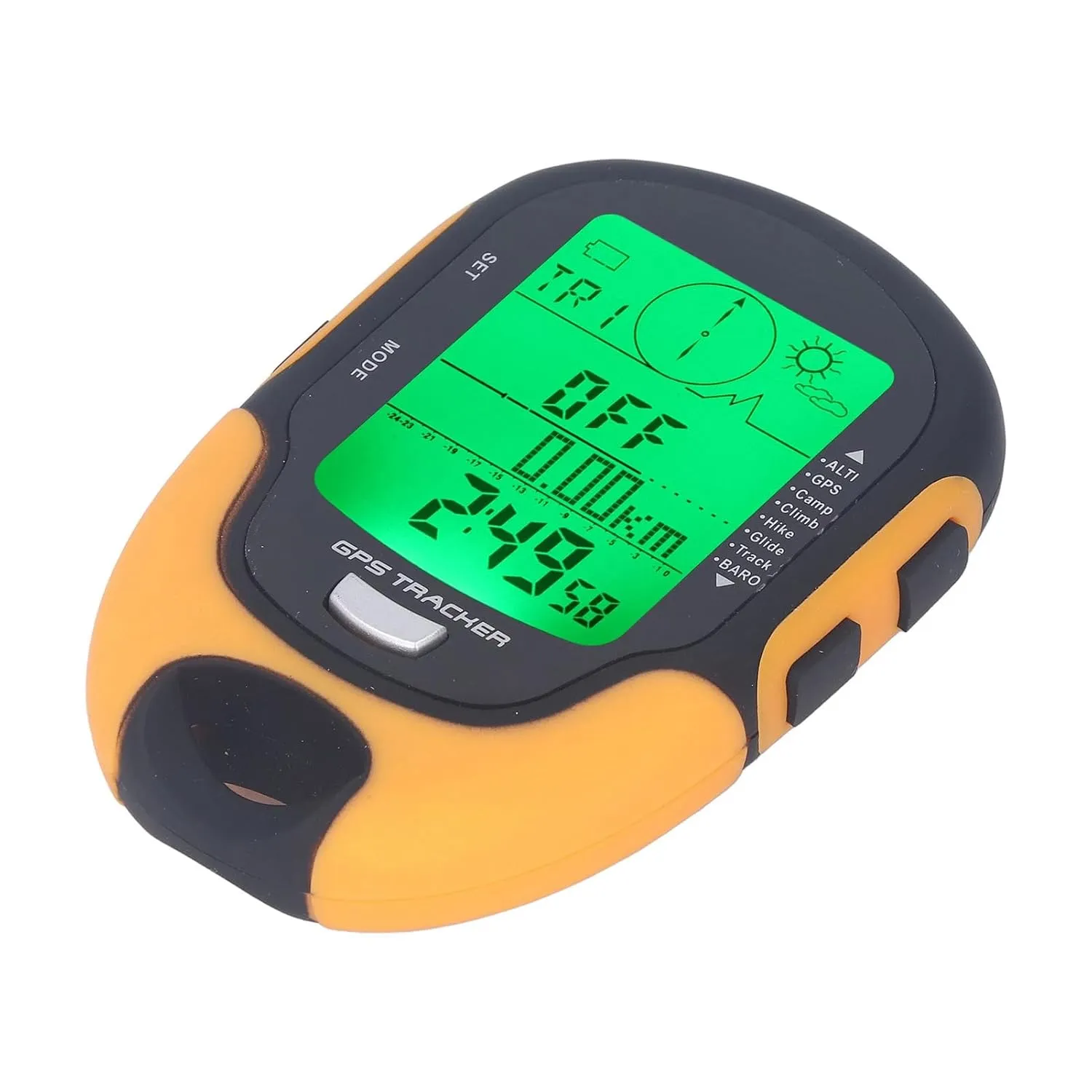 Multifunctional GPS Meter LED Flashlight Electronic Altimeter Data Recording Barometer Thermometer Hygrometer for Outdoor Travel Camping