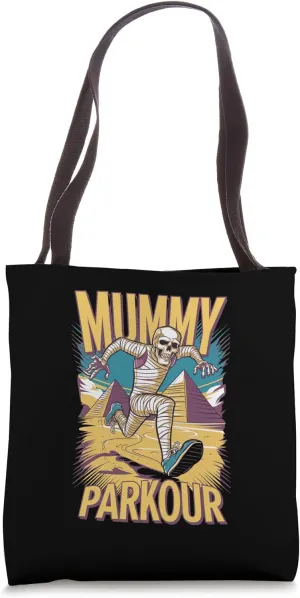 Mummy Parkour for Fitness and Obstacle Course Participants Tote Bag