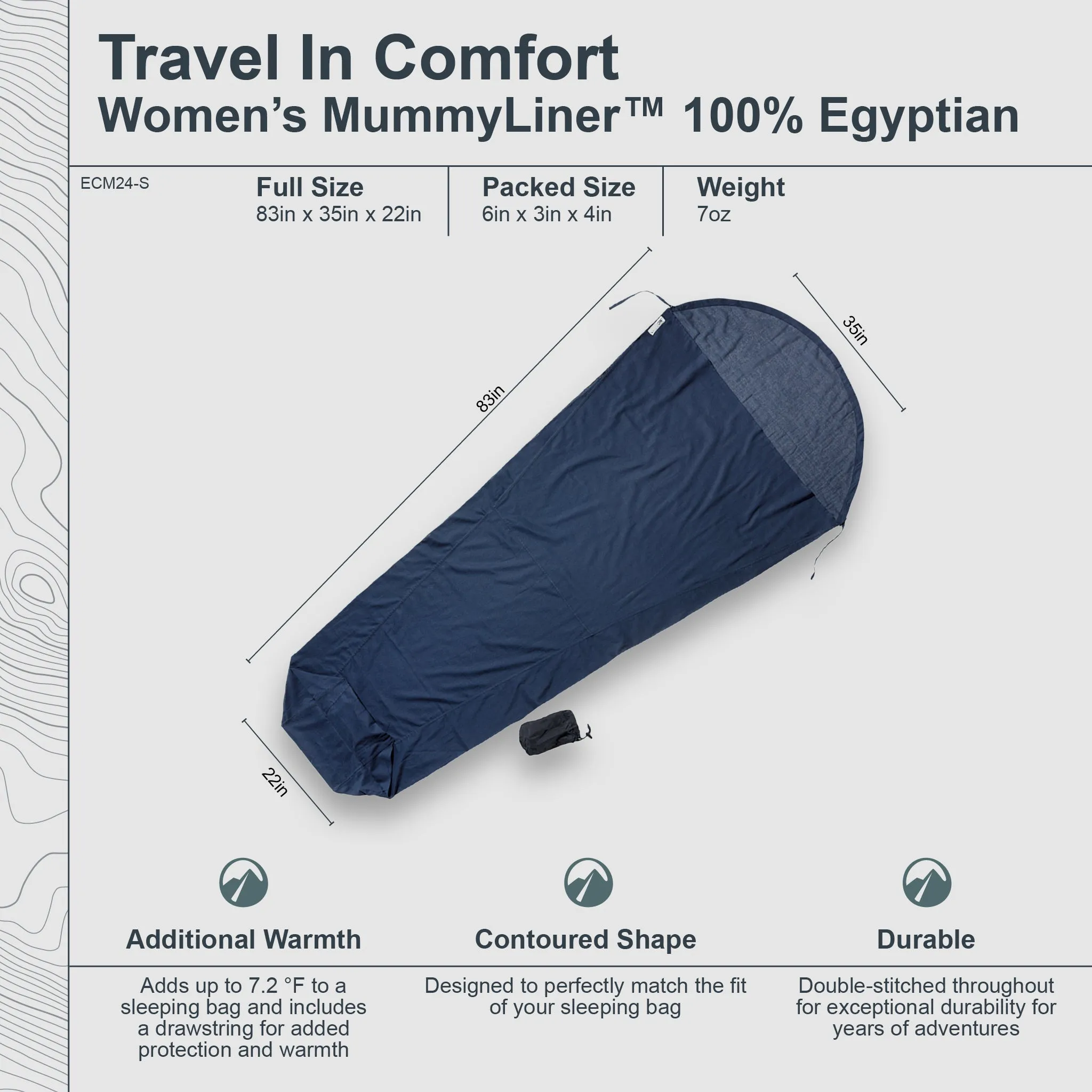 MummyLiner™ Egyptian Cotton - Small