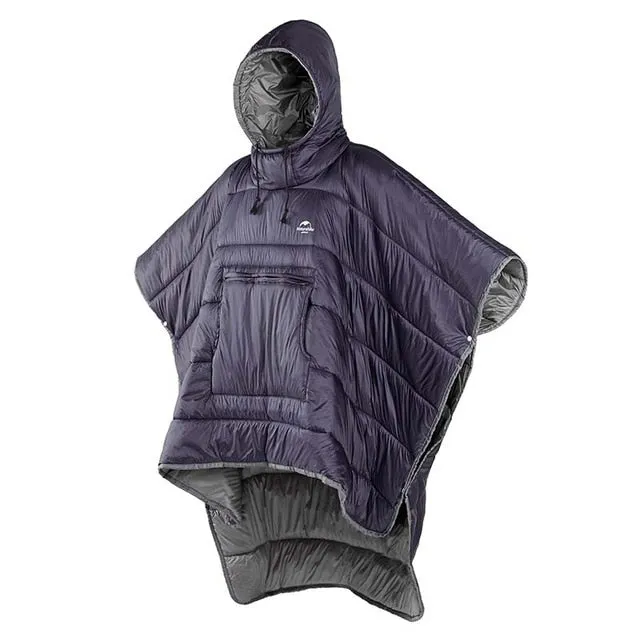 Naturehike Portable Water-resistant Camping Sleeping bag Cloak Style Lazy Sleeping Bag Winter Poncho