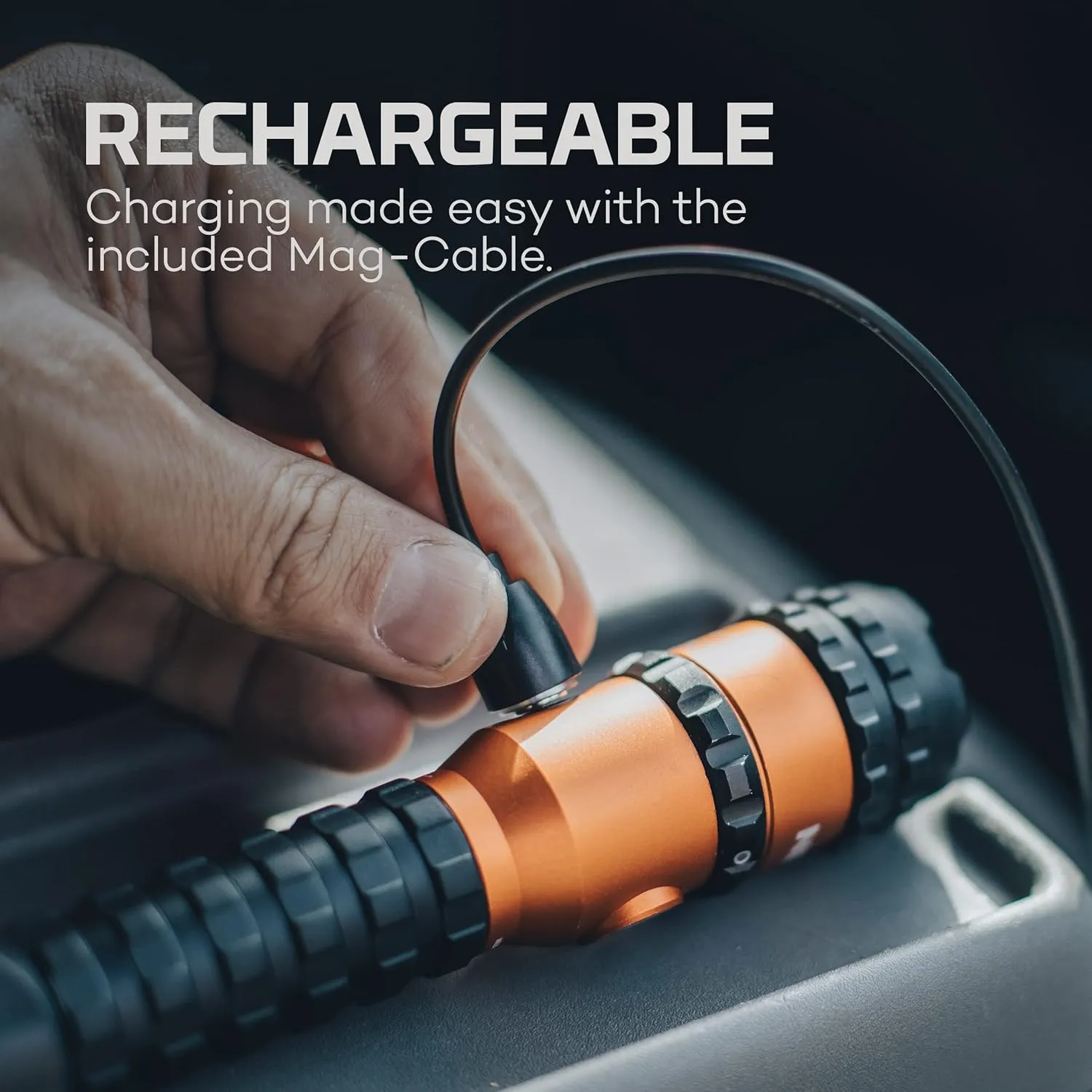 NEBO Master Series FL1500 Rechargeable Flashlight | 1500 Lumens on Turbo, 5 Light Modes, Powerful Magnetic Base & 2X Adjustable Zoom, Waterproof, Perfect for Camping & EDC, Includes Charging Cable