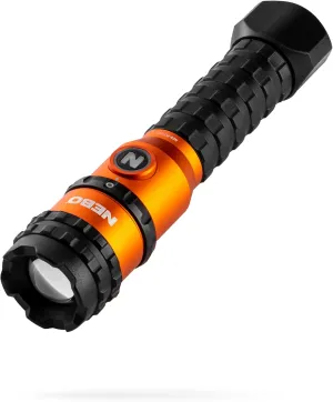 NEBO Master Series FL1500 Rechargeable Flashlight | 1500 Lumens on Turbo, 5 Light Modes, Powerful Magnetic Base & 2X Adjustable Zoom, Waterproof, Perfect for Camping & EDC, Includes Charging Cable