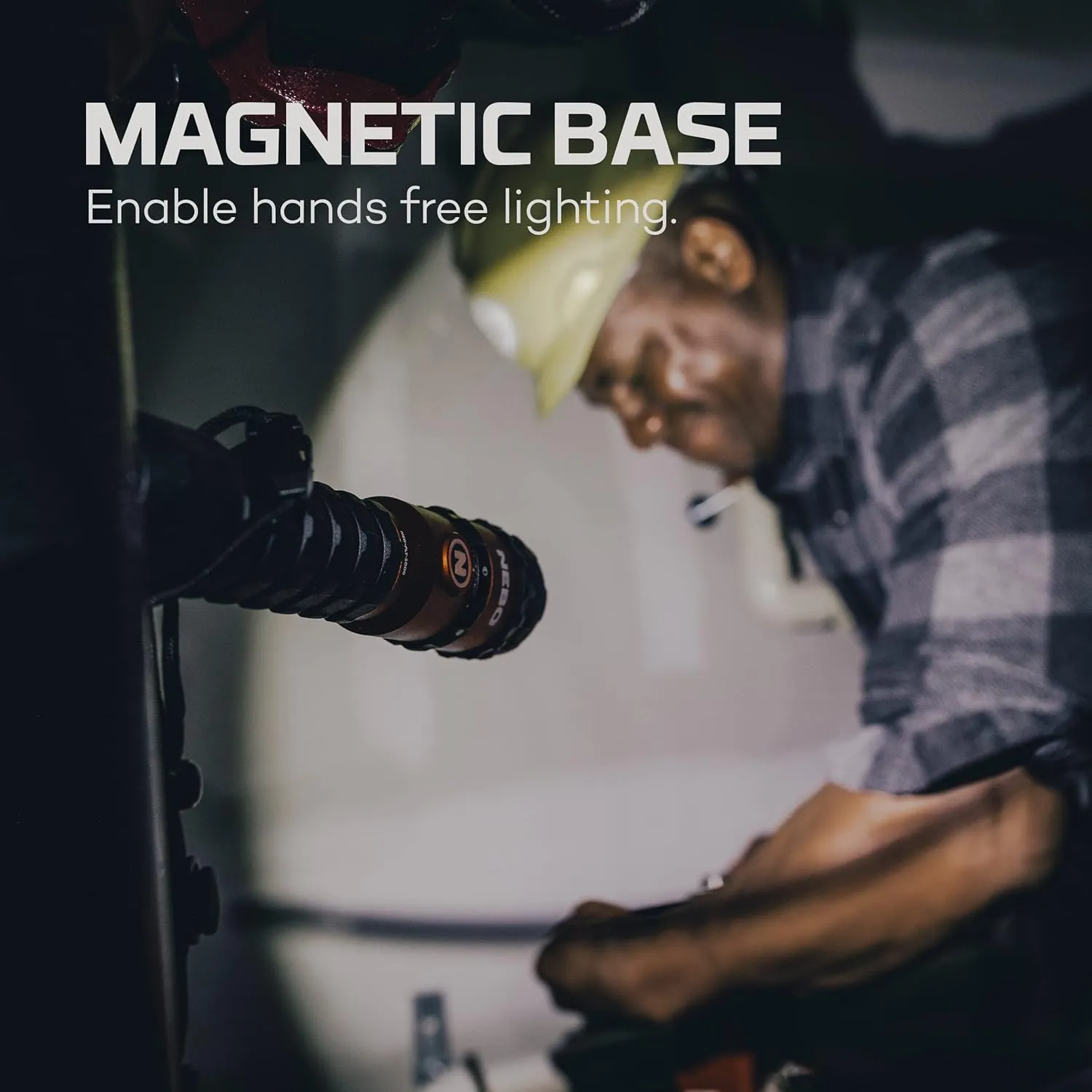 NEBO Master Series FL1500 Rechargeable Flashlight | 1500 Lumens on Turbo, 5 Light Modes, Powerful Magnetic Base & 2X Adjustable Zoom, Waterproof, Perfect for Camping & EDC, Includes Charging Cable