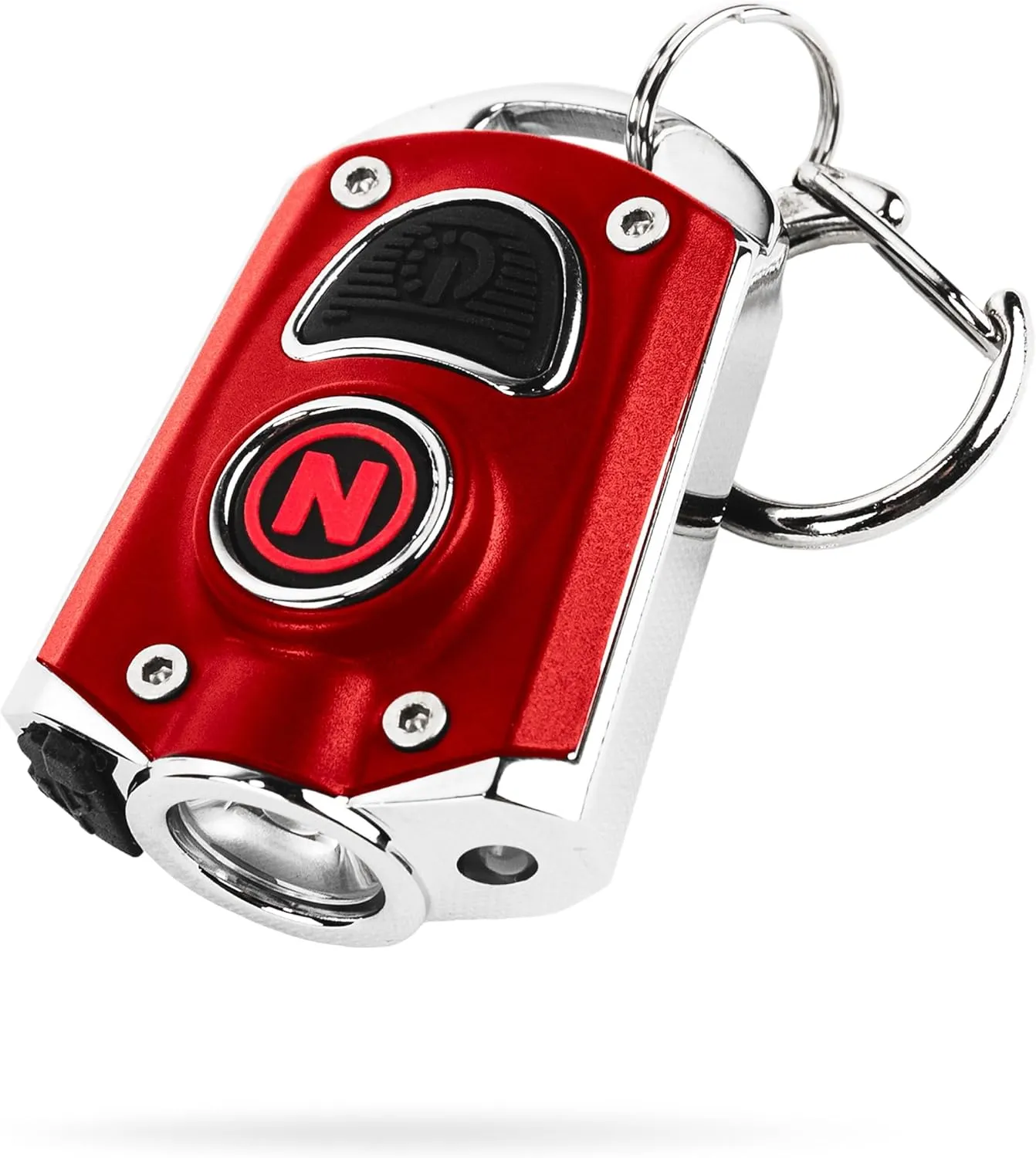 NEBO Mycro Rechargeable LED Keychain Light | Key Ring Flashlight Features 6 Light Modes,