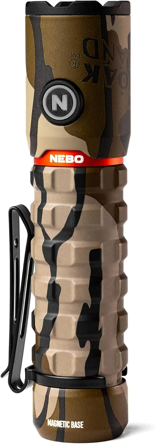 NEBO Redline Torchy 2K, 2000 Lumen Pocket, Rechargeable LED, Water & Impact Resistant Flashlight for EDC with Smart Power Control, Power Memory Recall, Removable Clip for Camping, Hunting, Hiking
