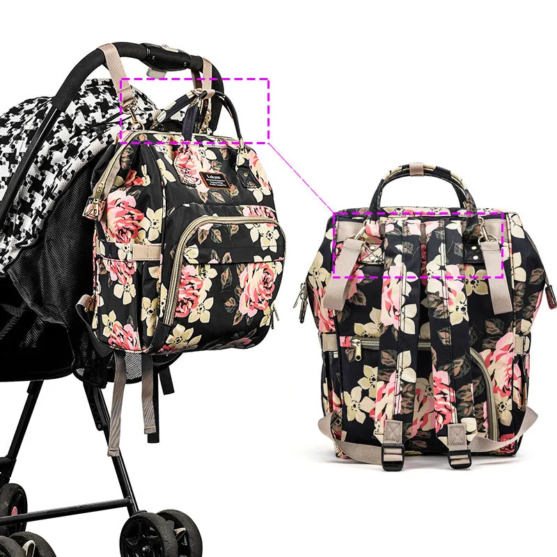 New multi-functional diaper bag Korean fashion shoulder Mummy bag outdoor leisure maternal bag fashion hipster custom