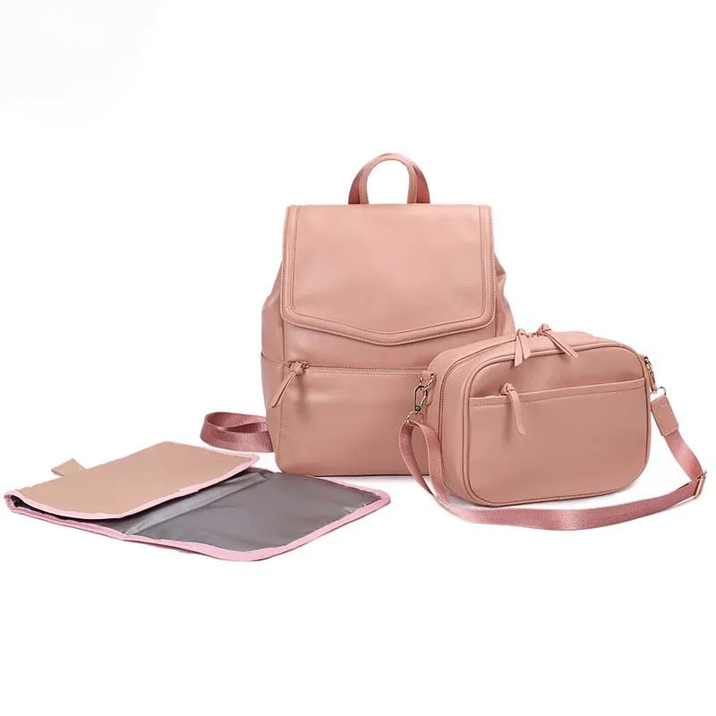 New PU Mummy Fashion Shoulder Baby Bag