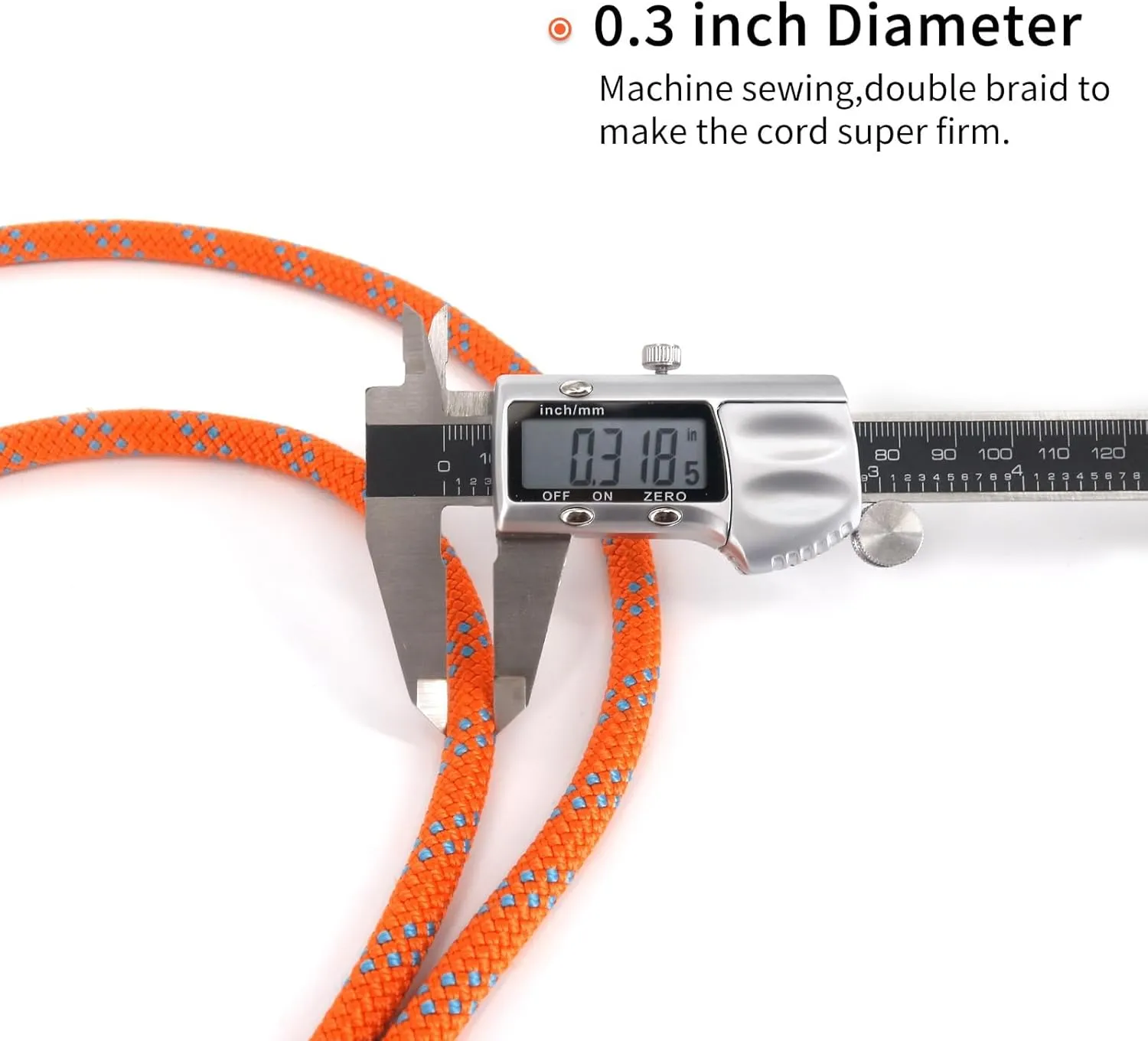 NewDoar 8mm (5/16") Prusik Cord Pre-Sewn, 16KN Nylon Prusik Loop,Multipurpose Rope for Outdoor Climbing Arborist Mountaineering Rope