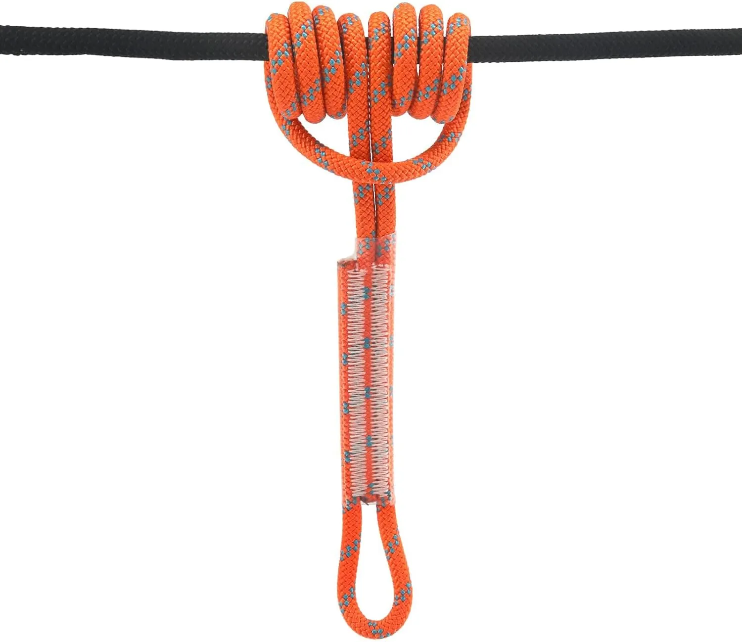 NewDoar 8mm (5/16") Prusik Cord Pre-Sewn, 16KN Nylon Prusik Loop,Multipurpose Rope for Outdoor Climbing Arborist Mountaineering Rope