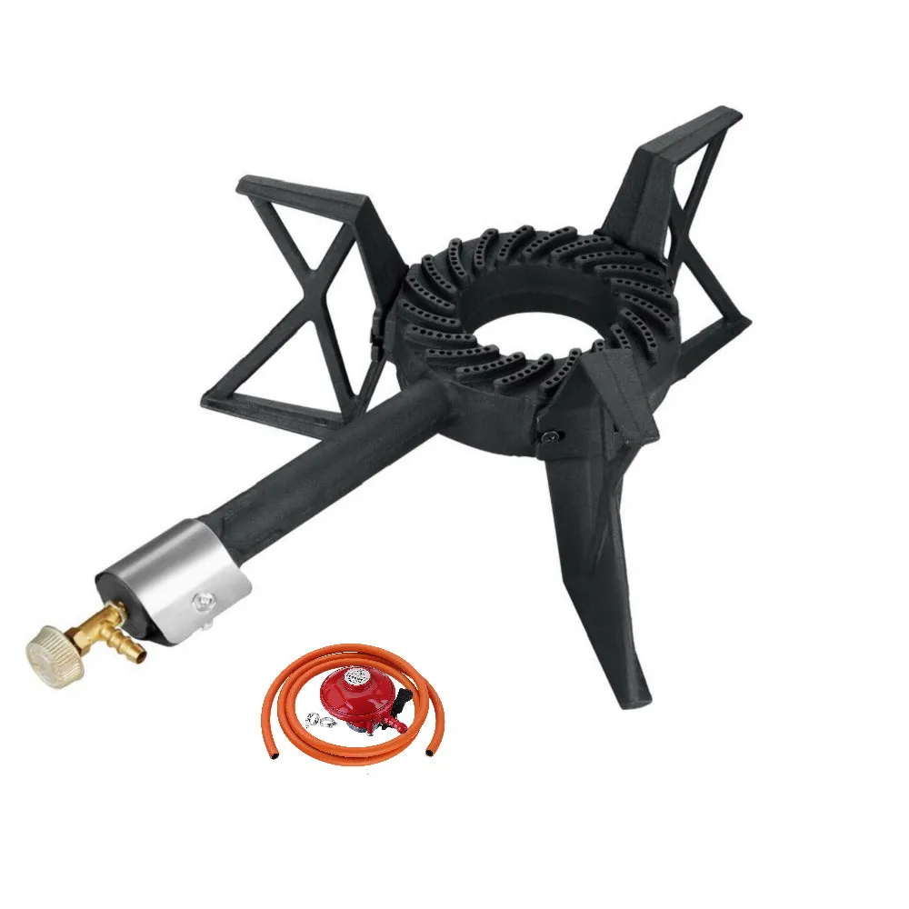 NJ GB-10 Cast Iron Burner Gas Stove Large Boiling Ring Cooker Outdoor Catering