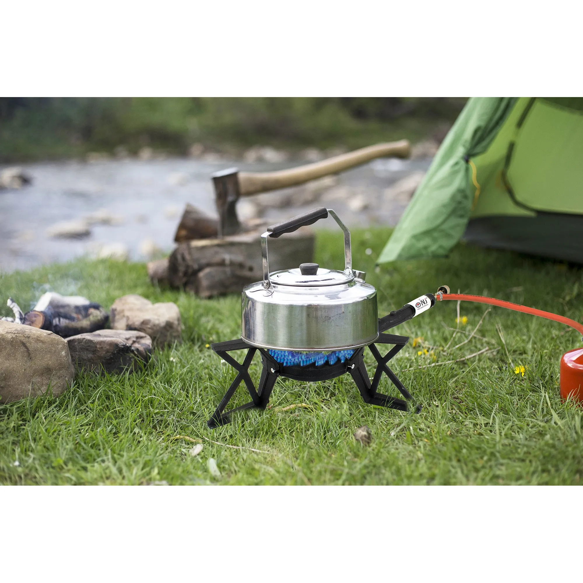 NJ GB-10 Cast Iron Burner Gas Stove Large Boiling Ring Cooker Outdoor Catering