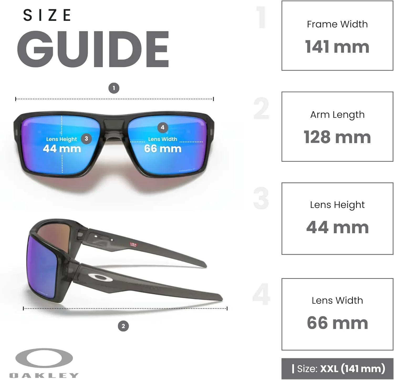 Oakley Double Edge OO9380 Rectangle Sunglasses for Men   BUNDLE Leash  Designer iWear Care Kit