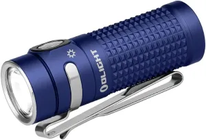 OLIGHT Baton4 Rechargeable EDC Flashlight, Portable Light 1300 Lumens with Magnetic Charging Cable, Small Powerful for Home, Camping, and Emergencies (Regal Blue)