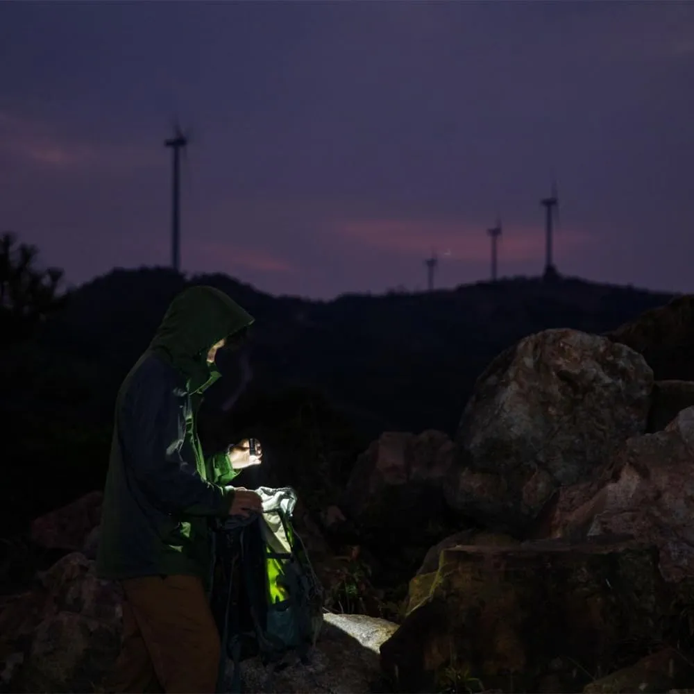 OLIGHT Baton4 Rechargeable EDC Flashlight, Portable Light 1300 Lumens with Magnetic Charging Cable, Small Powerful for Home, Camping, and Emergencies (Regal Blue)